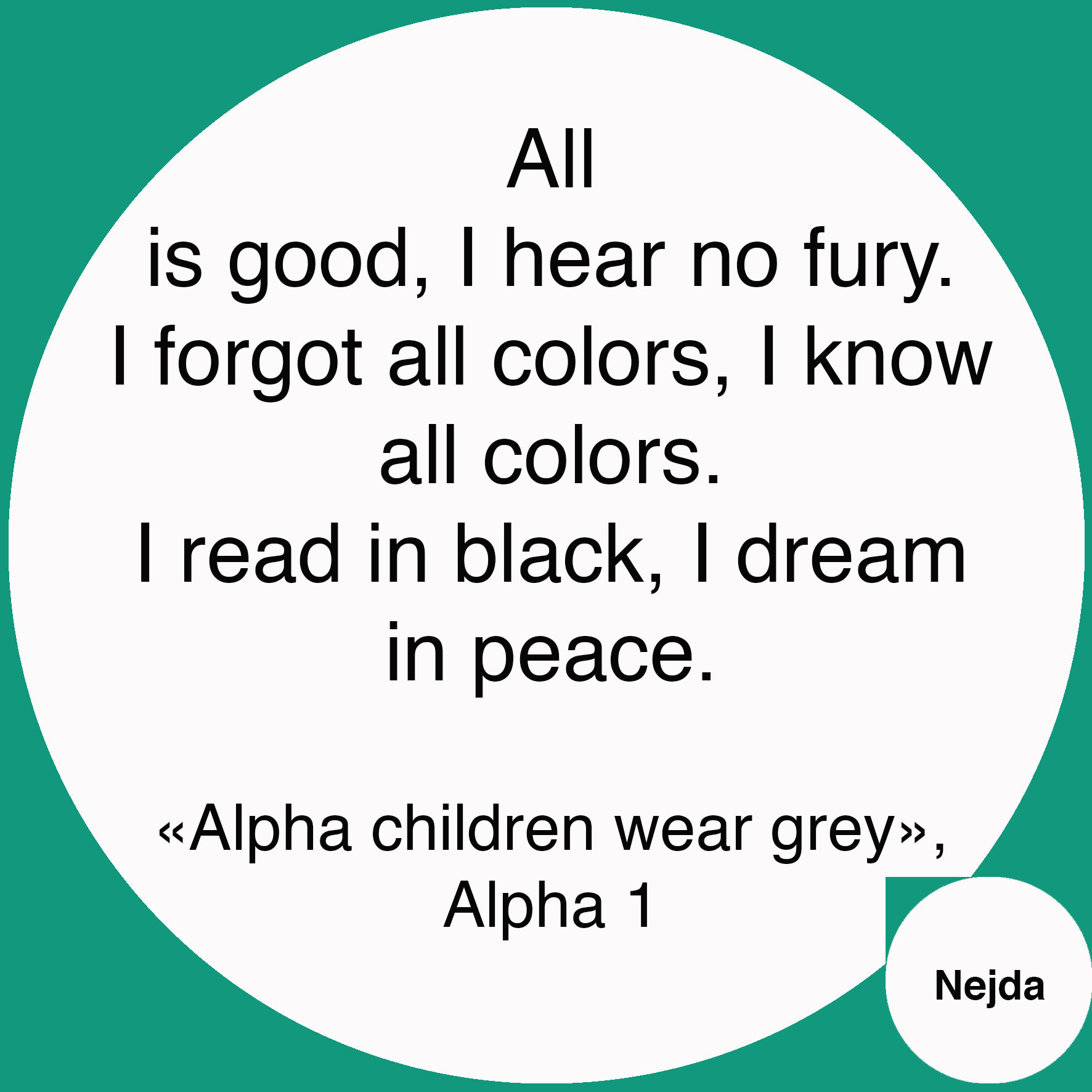 Alpha 1 - Alpha children wear grey