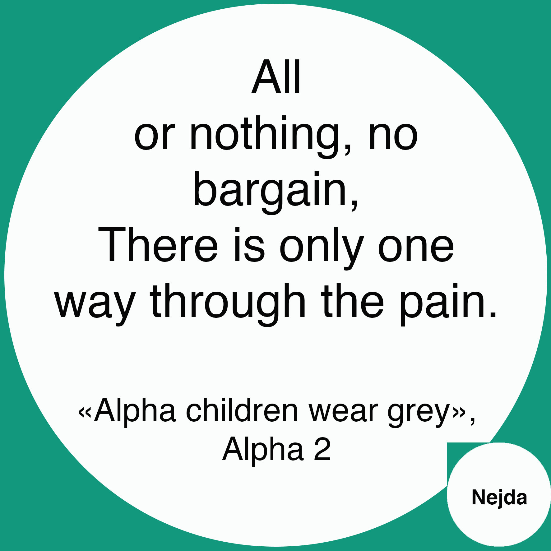 Alpha 2 - Alpha children wear grey
