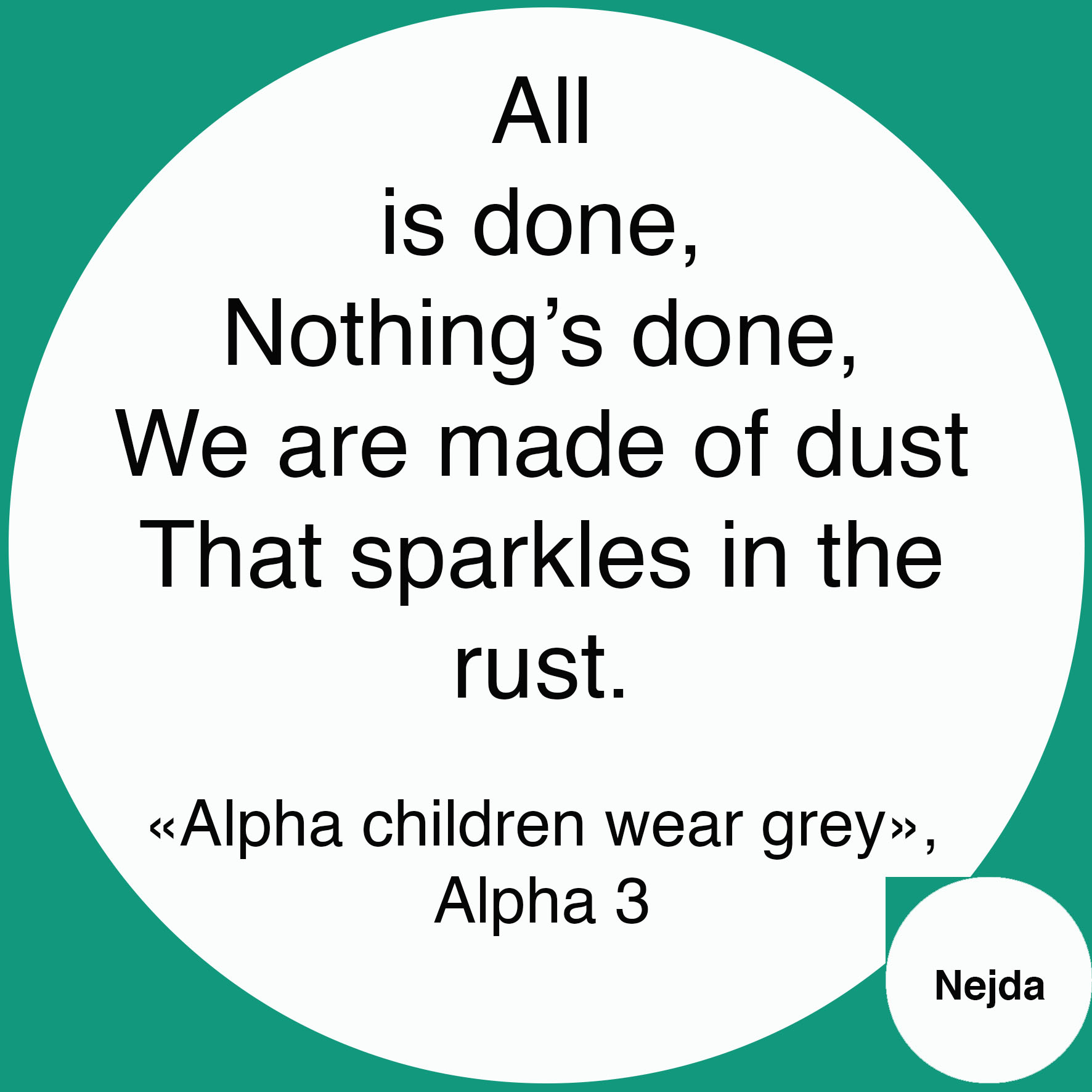 Alpha 3 - Alpha children wear grey